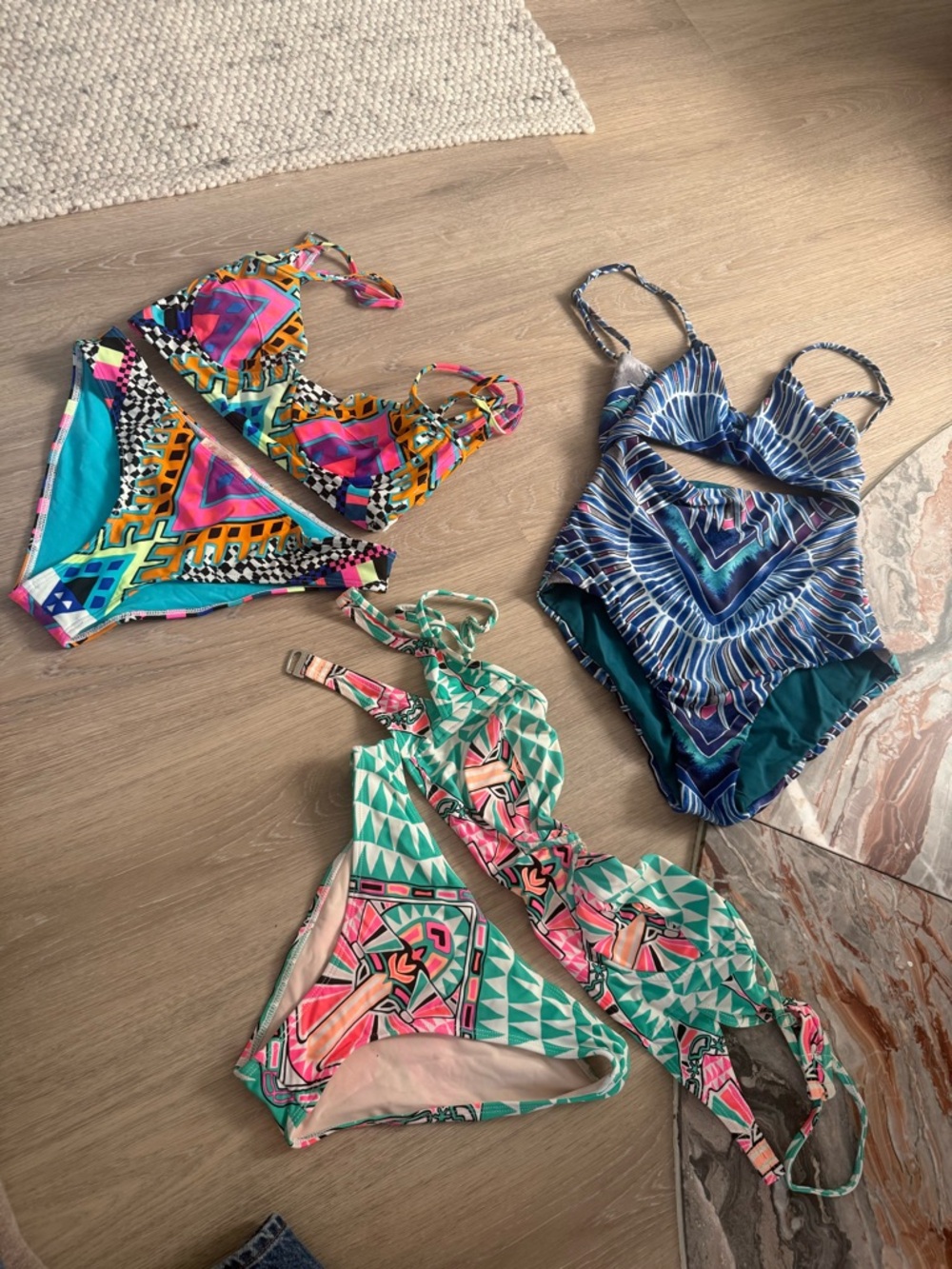 Mara Hoffman Swim Bundle (3 Pieces) – Bikini Sets + One-Piece | XS/S